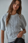 Devon Sweater Top - Grey