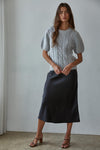 Devon Sweater Top - Grey