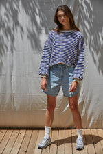 Simone Textured Striped Sweater