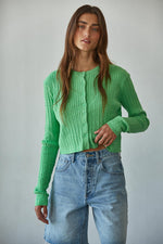 Avon Cable Knit Cardigan Top
