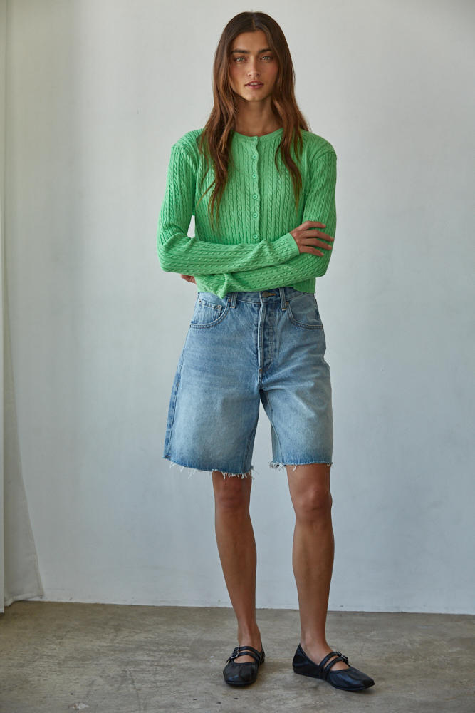 Avon Cable Knit Cardigan Top