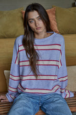 Vienne Striped Sweater Top
