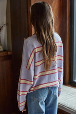 Vienne Striped Sweater Top