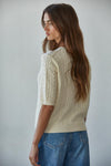 Bonjour Cable Knit Cardigan Top