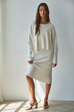 Apollo Ribbed Knit Dollman Top