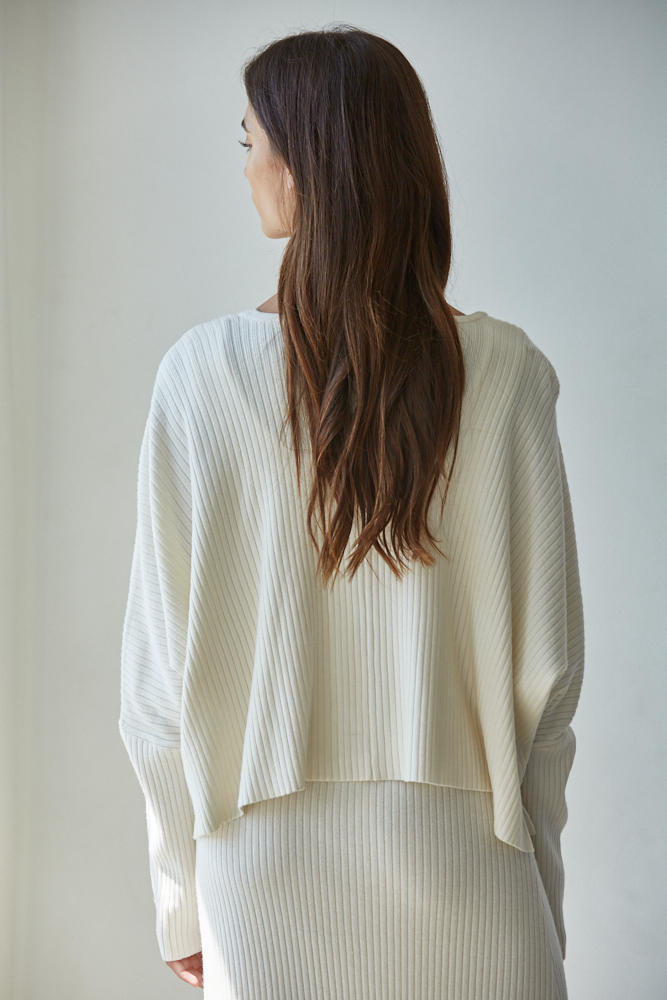 Apollo Ribbed Knit Dollman Top