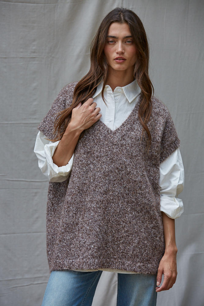 Joelle Oversized Sweater Vest