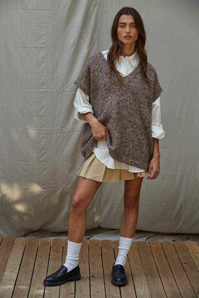 Joelle Oversized Sweater Vest