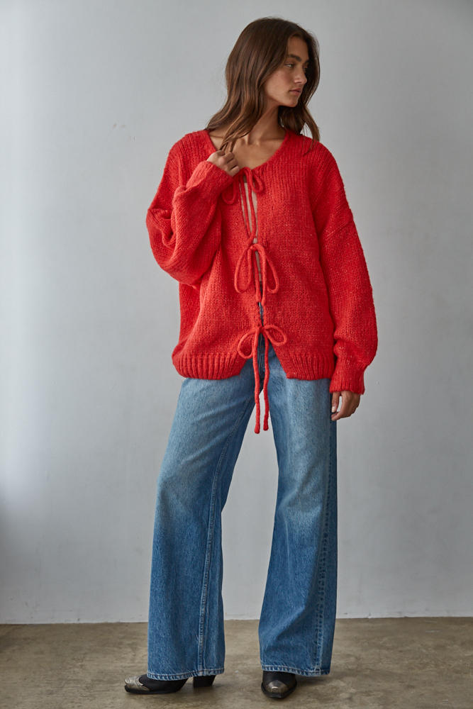 Sadie Tie Front Cardigan