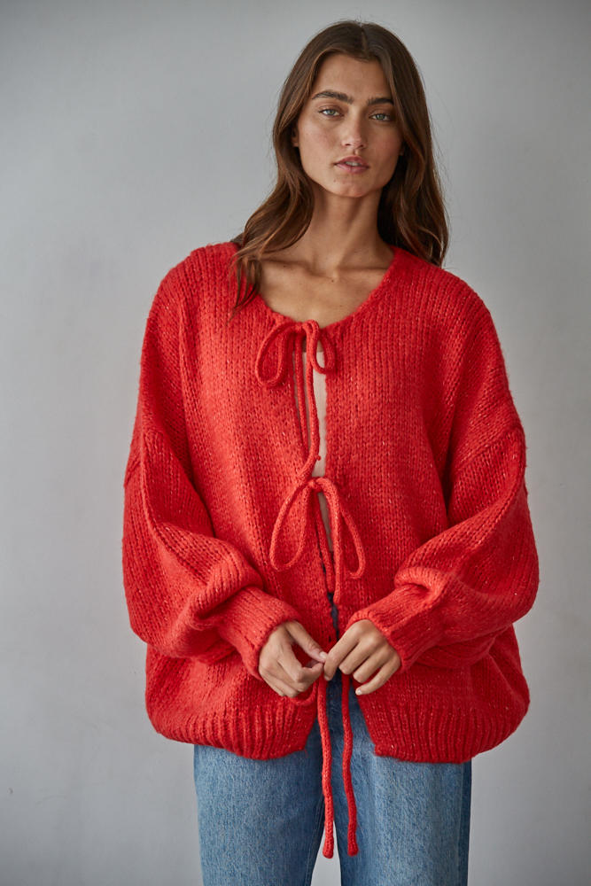 Sadie Tie Front Cardigan
