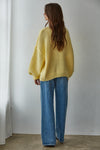 Sadie Tie Front Cardigan - Yellow