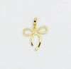 Embellished 14K Gold Plated Bow Charms