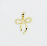 Embellished 14K Gold Plated Bow Charms