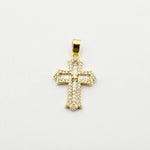 Embellished 14K Gold Plated Cross Charms