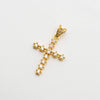 Embellished 14K Gold Plated Cross Charms