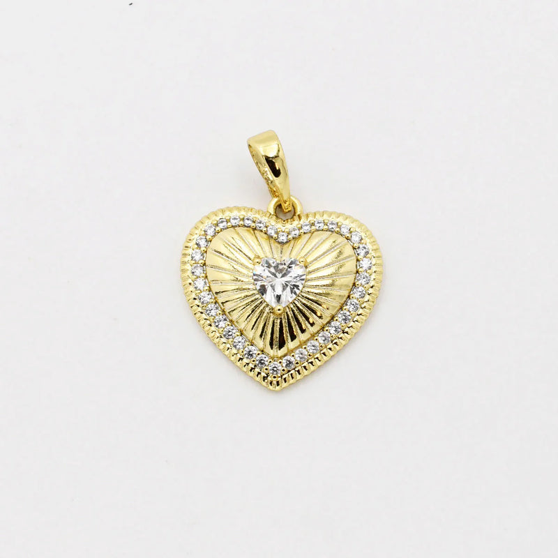 Embellished Heart Charms