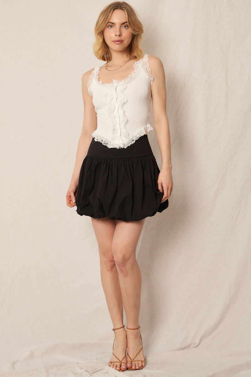 Addy Bubble Hem Skirt