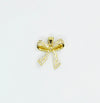 Embellished 14K Gold Plated Bow Charms