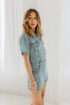 Sora Pocketed Denim Romper