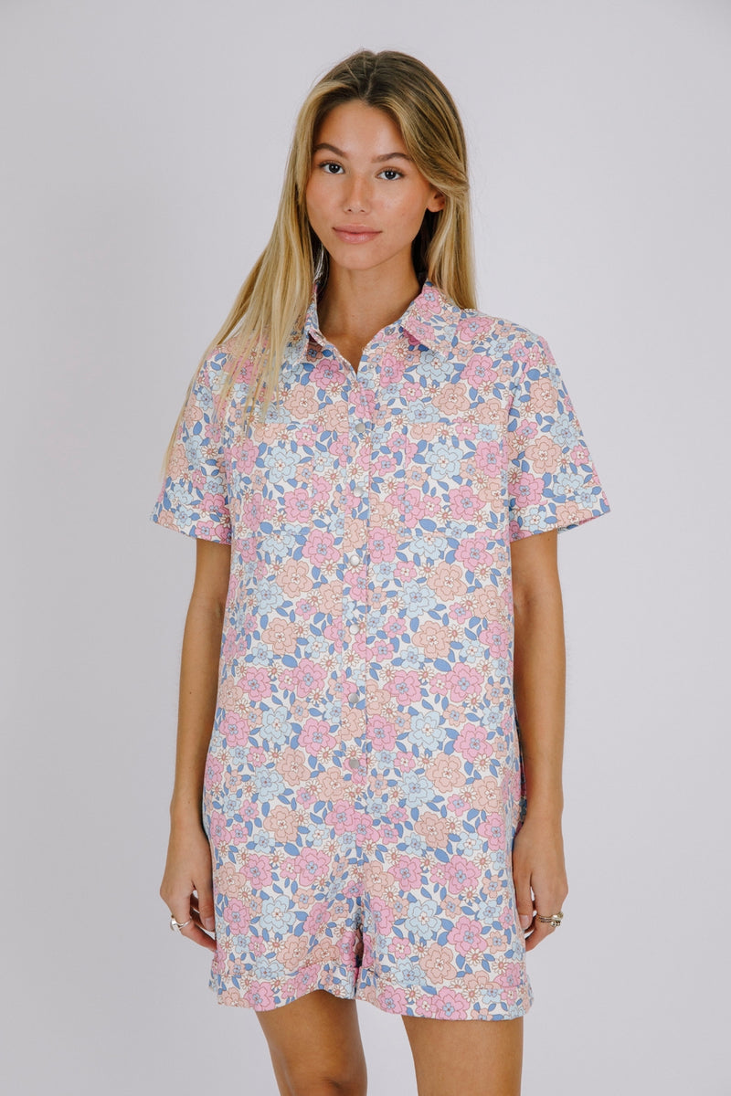 Kylie Cotton Floral Romper