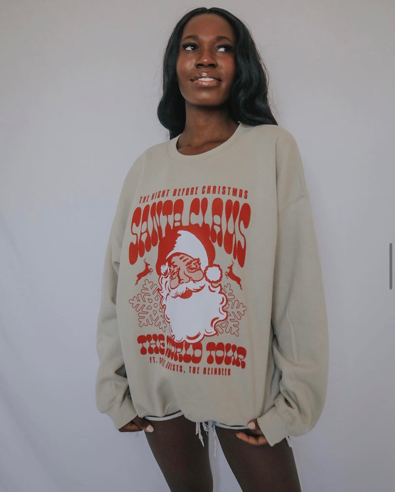 Santa's World Tour Graphic Sweatshirt