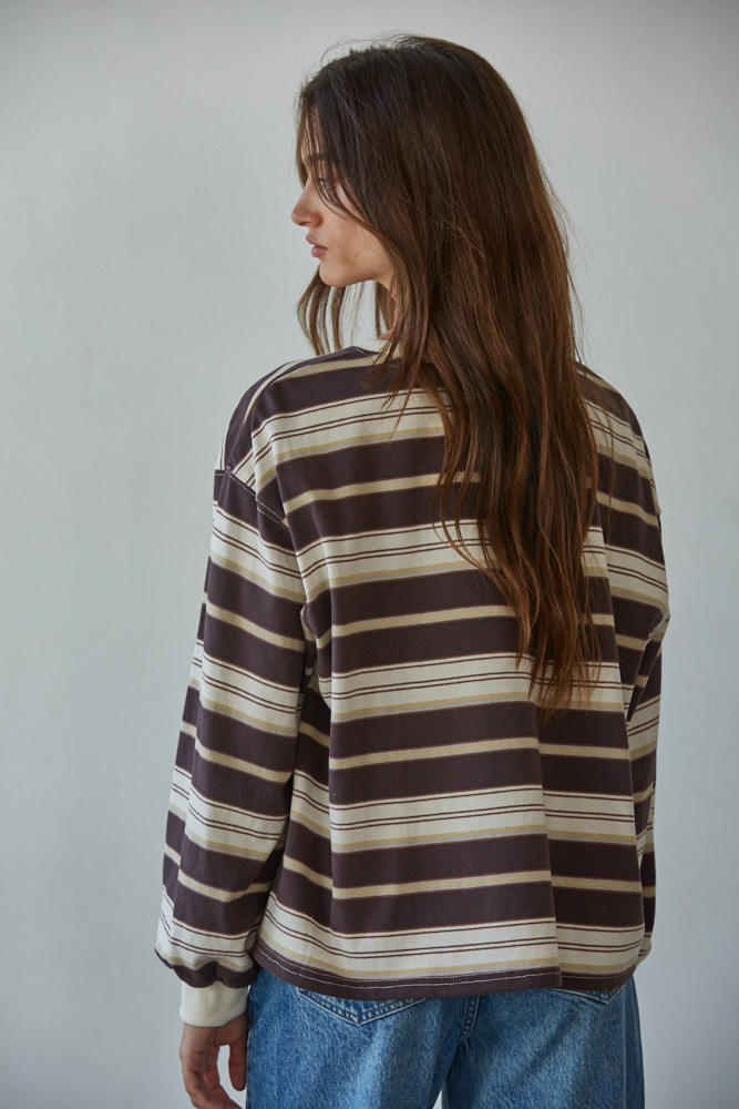 Playbook Rugby Striped Tee