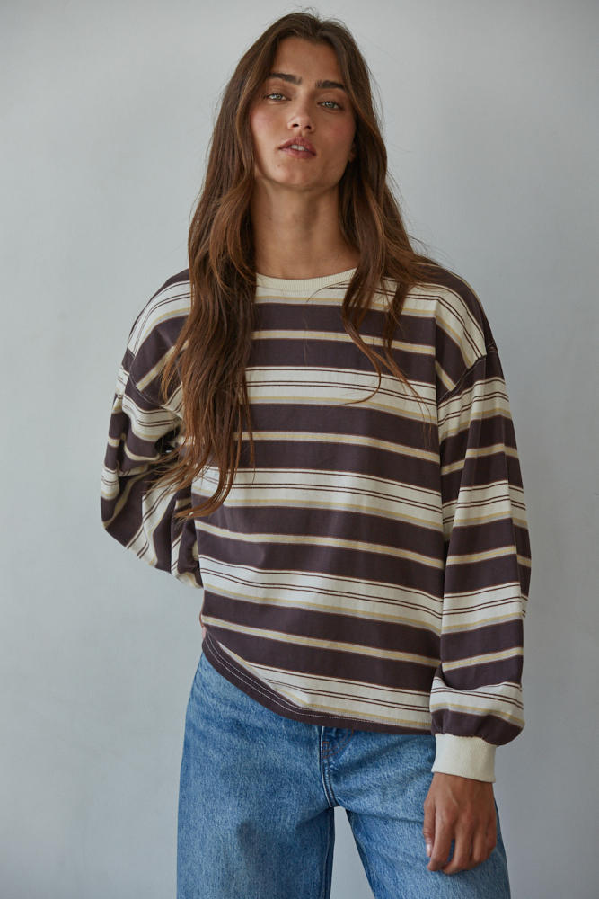 Playbook Rugby Striped Tee