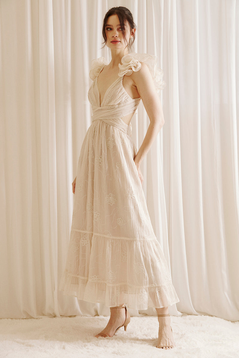 Darla Floral Tiered Maxi Dress