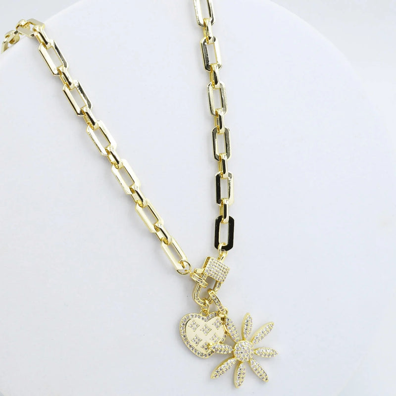Margarita Heart Charm Necklace