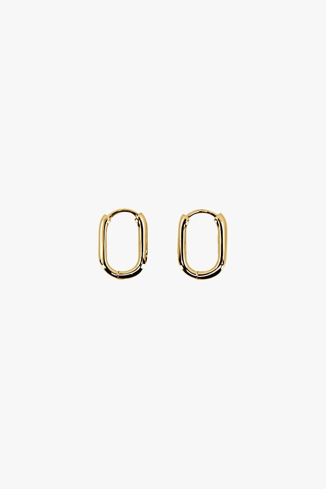 The Mini Addie Hoop Earrings - Gold