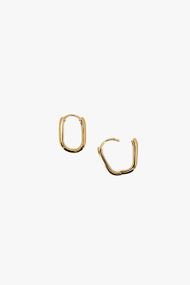 The Mini Addie Hoop Earrings - Gold