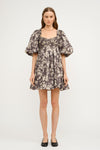 Cara Puff Sleeve Babydoll Dress