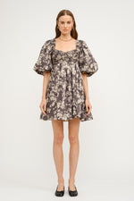 Cara Puff Sleeve Babydoll Dress