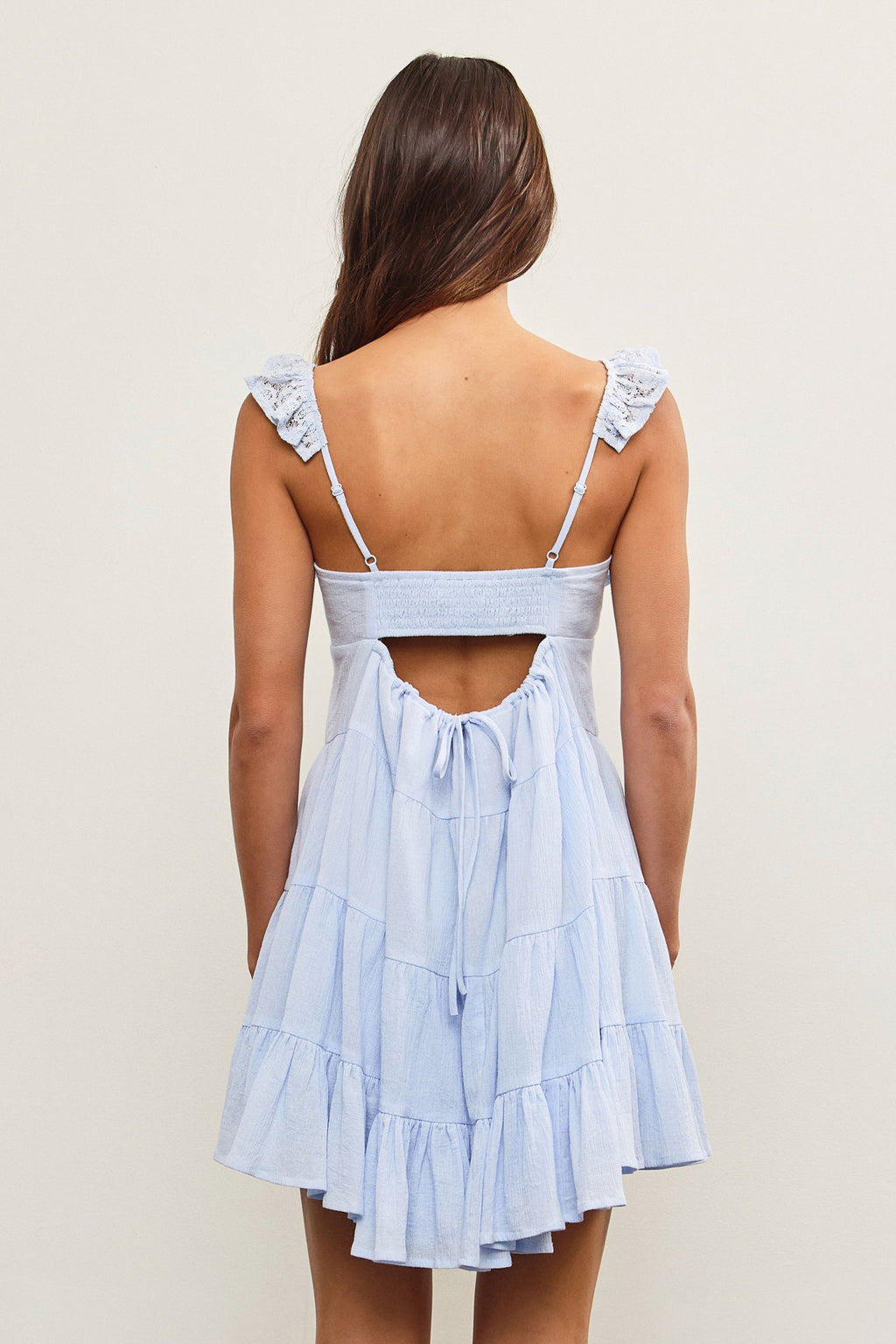 Delvina Ruffle Tiered Mini Dress