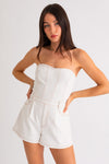 Sadie Tube Denim Romper