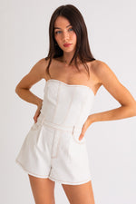 Sadie Tube Denim Romper