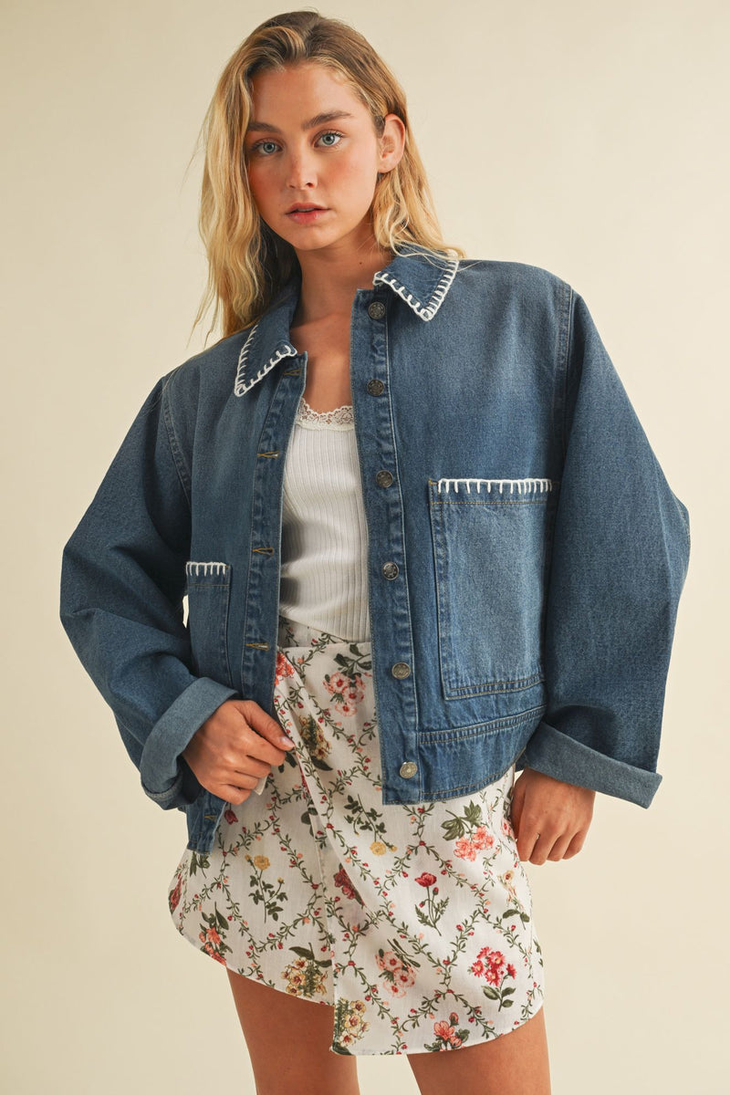 Maybell Embroidery Denim Jacket