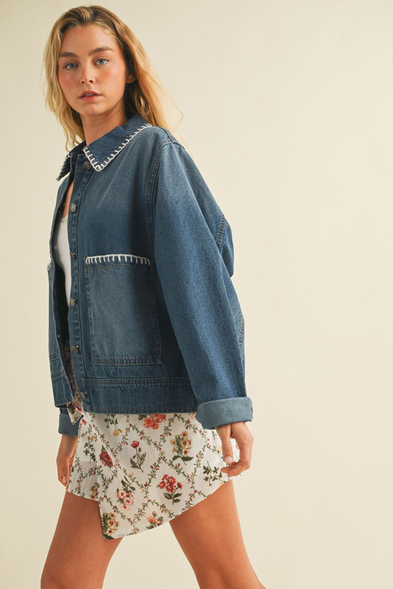 Maybell Embroidery Denim Jacket