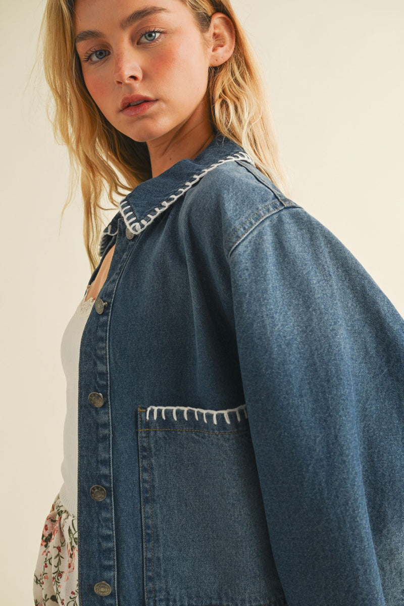 Maybell Embroidery Denim Jacket