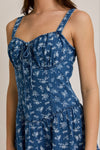 Nicky Floral Mini Denim Dress
