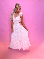 Philipe Floral Ruffle Maxi Dress