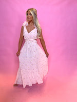 Philipe Floral Ruffle Maxi Dress