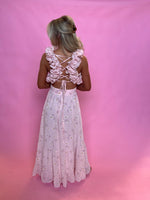 Philipe Floral Ruffle Maxi Dress