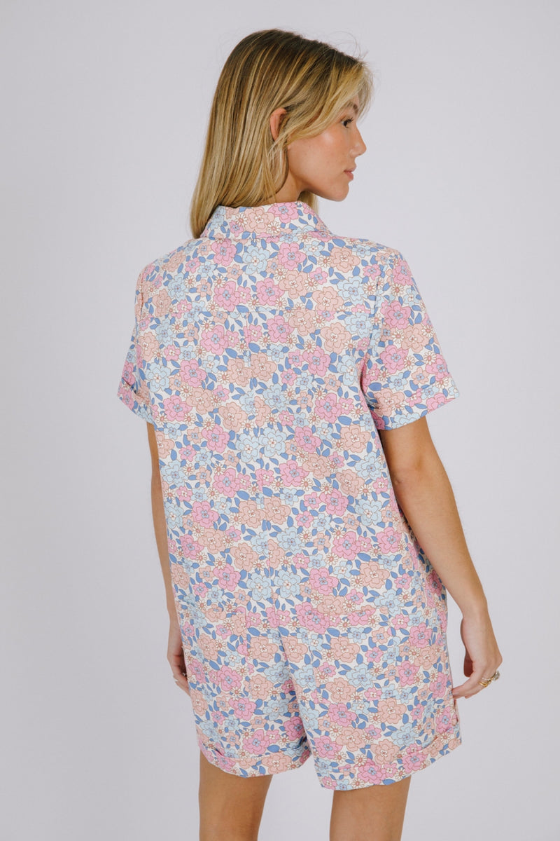 Kylie Cotton Floral Romper