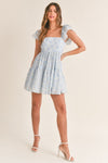Maybelle Embroidered Tiered Babydoll Dress