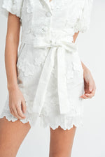 May Textured Button Down Mini Dress