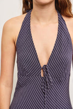 Nellie Linen Halter Maxi Dress