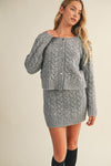 Gabrielle Cable Knit Sweater