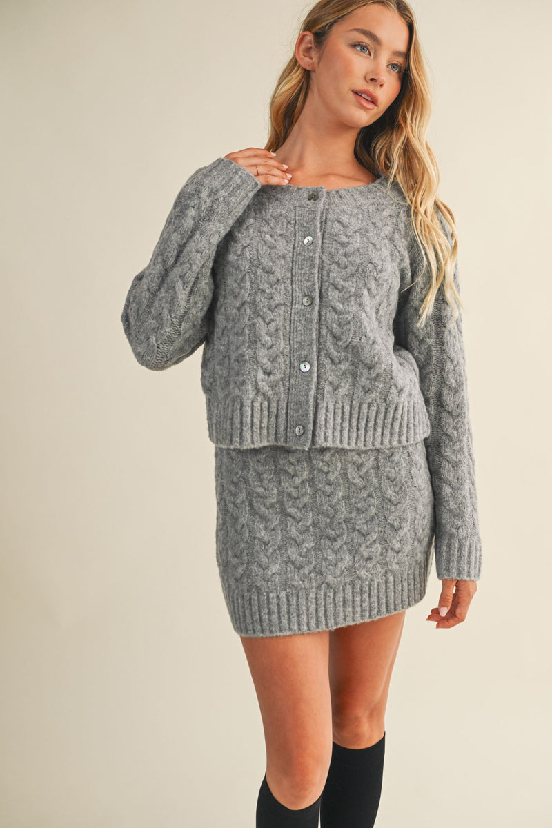 Gabrielle Cable Knit Sweater