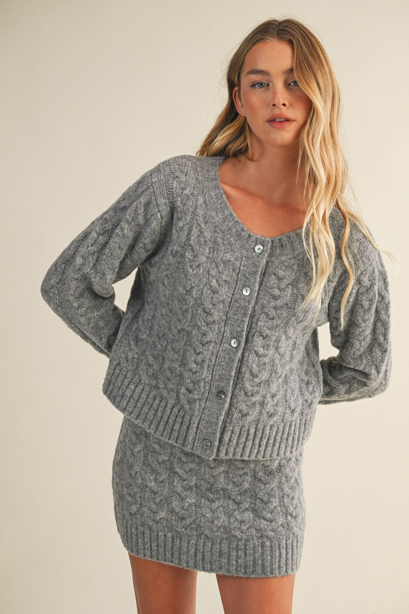 Gabrielle Cable Knit Sweater